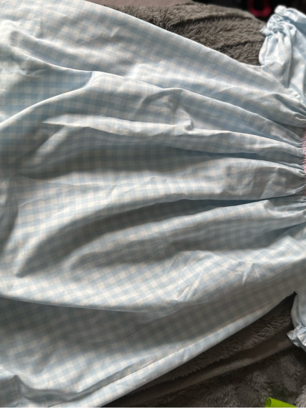 Light Blue Gingham Dress